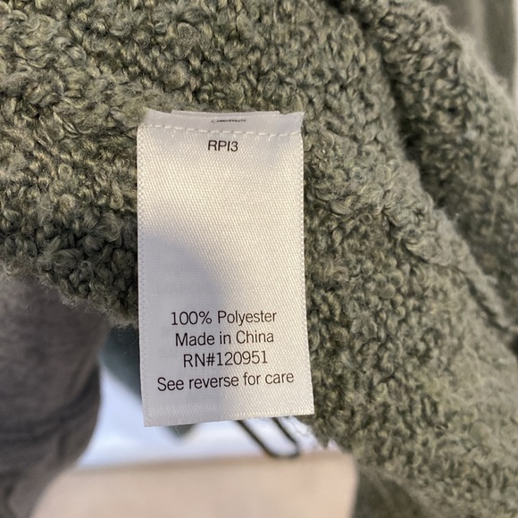 SO women’s olive green open front cardigan - Picture 5 of 10